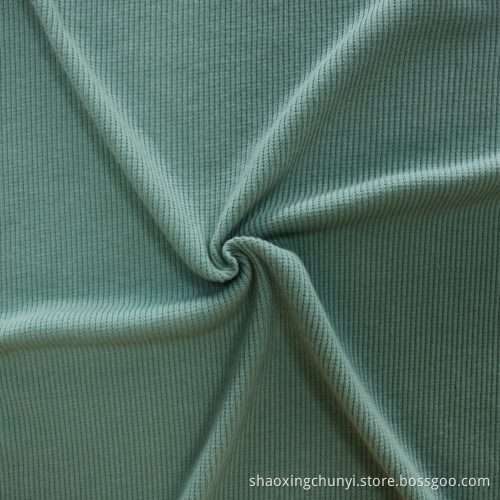 Schwergewichtige weiche und dehnbare Sportjacke Hem Hoodie Manschettenmaterial 65% Poly 35% Baumwolle 2x2 Rippengestrickstoff